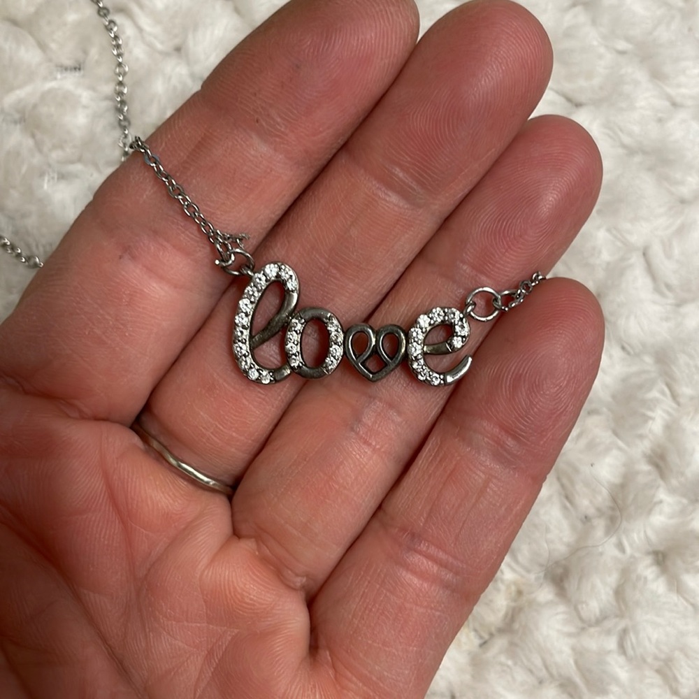 925 love necklace